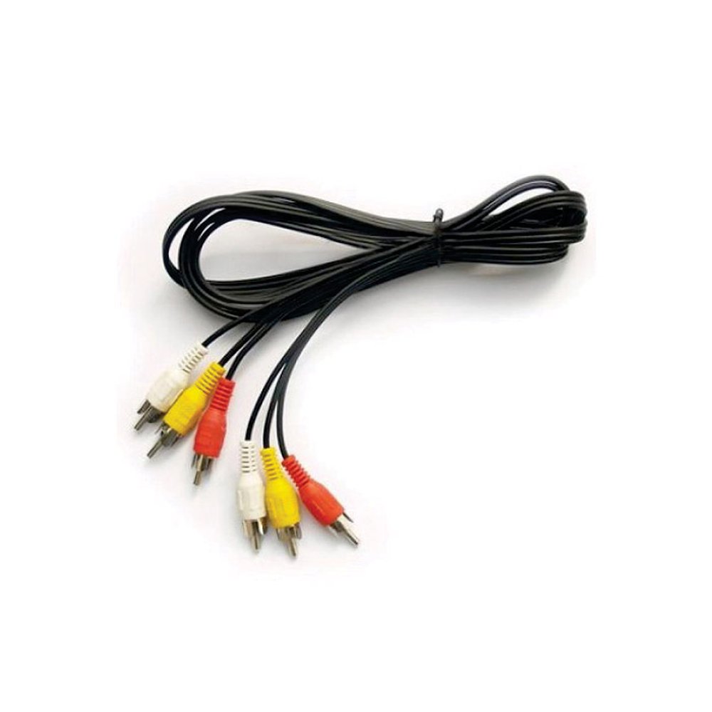 Cabo CATV RCA 3+3 Plug 3 com 1.80m Interneed