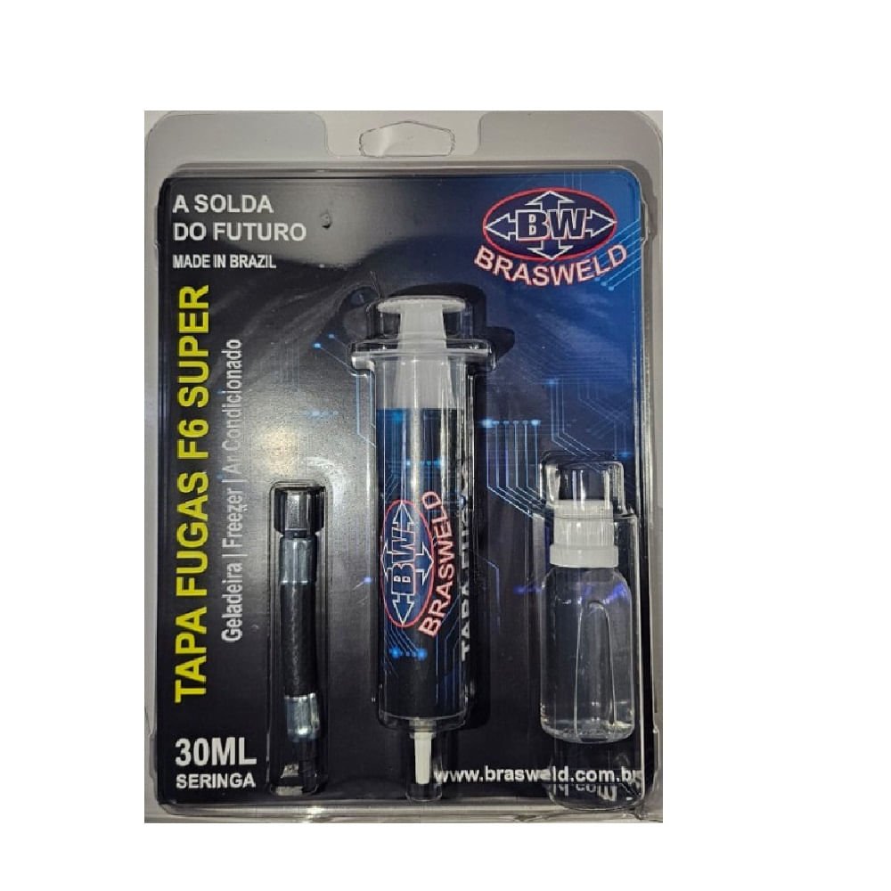 Tapa Fugas Brasweld F5 Super 60ML para Refrigerador e Ar Condicionado
