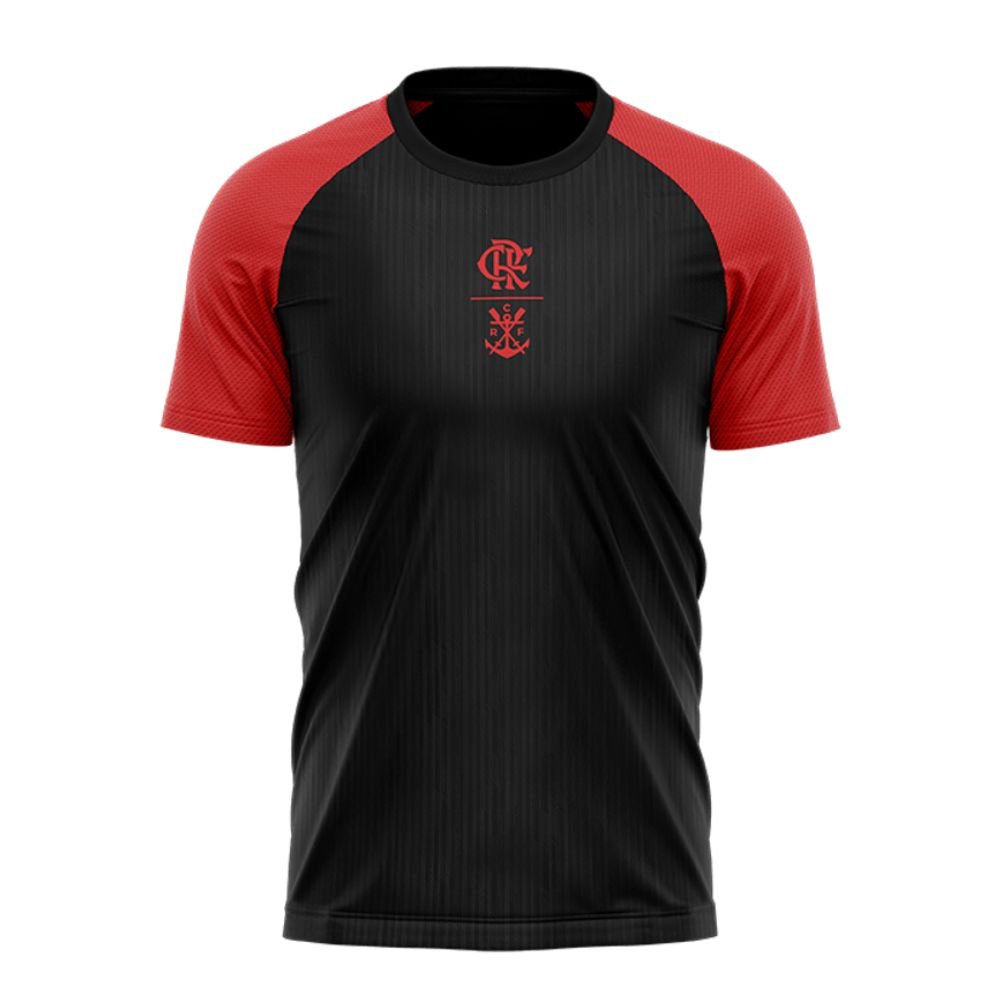 Camisa De Futebol Flamengo Braziline Correnteza Preto E Vermelho G