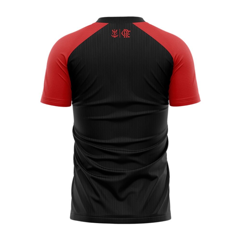 Camisa De Futebol Flamengo Braziline Correnteza Preto E Vermelho G