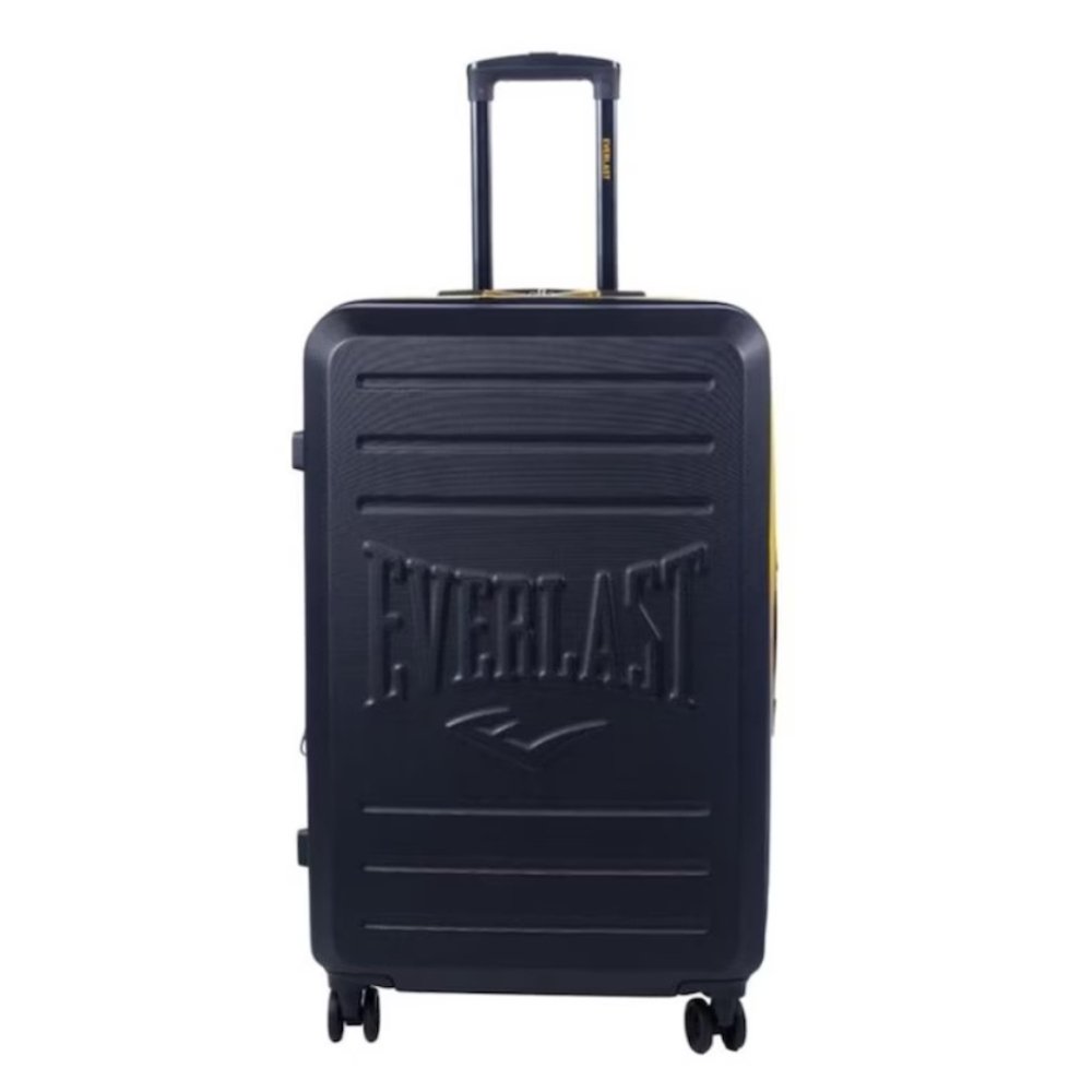 Mala de Viagem 20 Polegadas Everlast 10KG Preto e Amarelo Cadeado EV000154