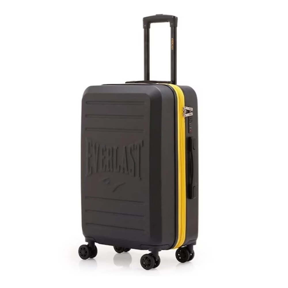 Mala de Viagem 20 Polegadas Everlast 10KG Preto e Amarelo Cadeado EV000154