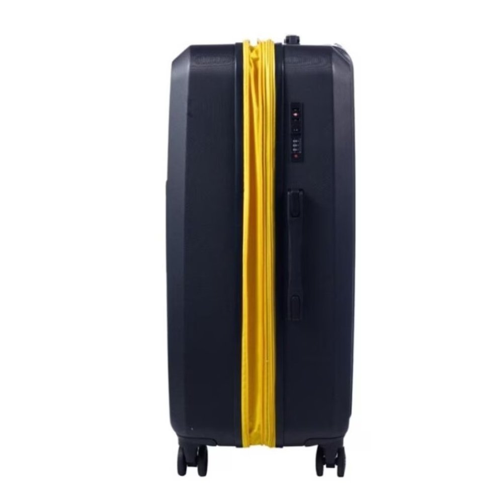 Mala de Viagem 20 Polegadas Everlast 10KG Preto e Amarelo Cadeado EV000154