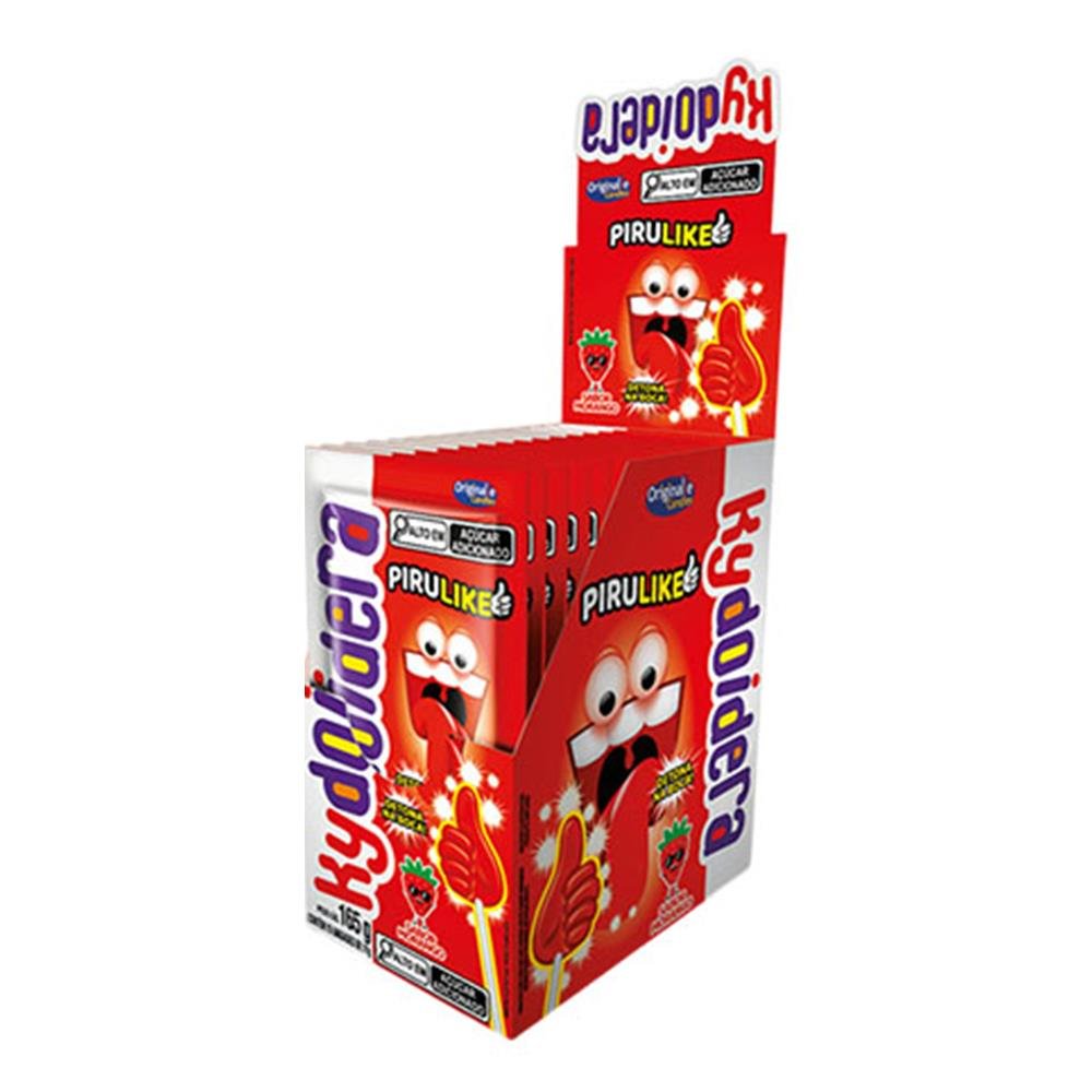 Pirulito Pirulike Morango 15X11G Kydoidera