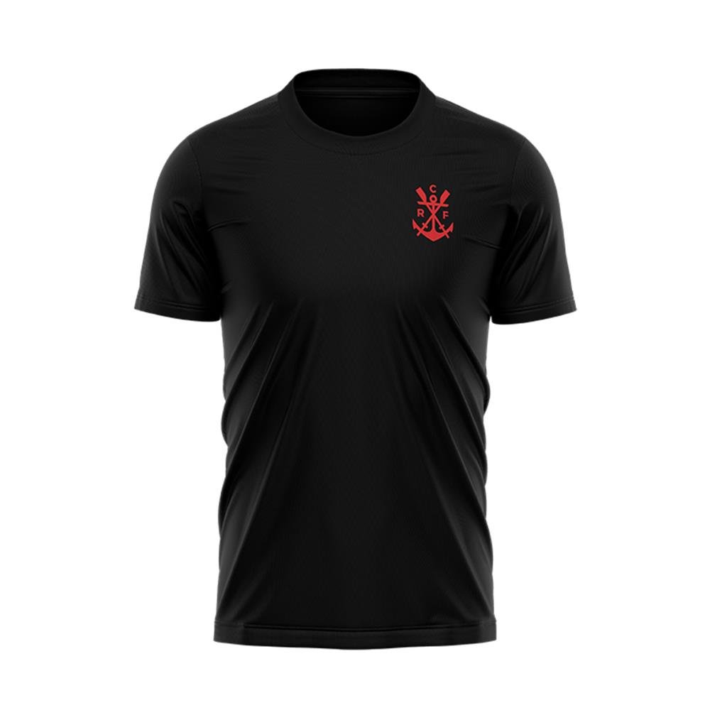 Camisa Braziline Flamengo Lamas Masculina Preto Vermelho TAM G