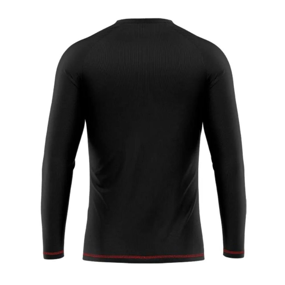 Camisa Flamengo Guanabara Manga Longa Preta TAM M