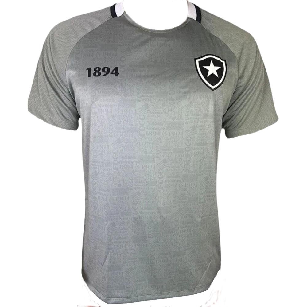 Camisa Braziline Botafogo Solitária Masculina CInza TAM G