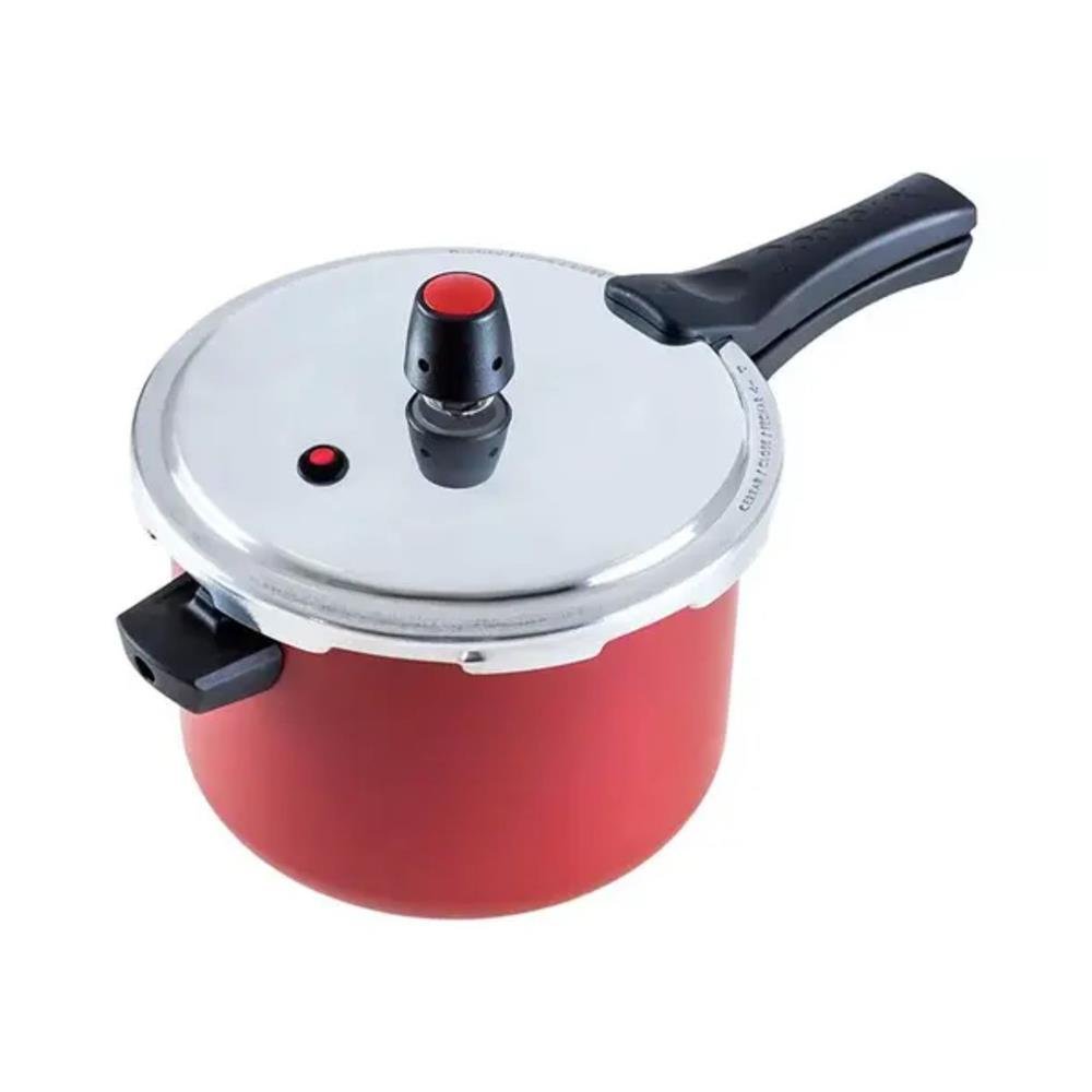 Panela De Pressão Panelux 4,5l Antiaderente Cereja 500178