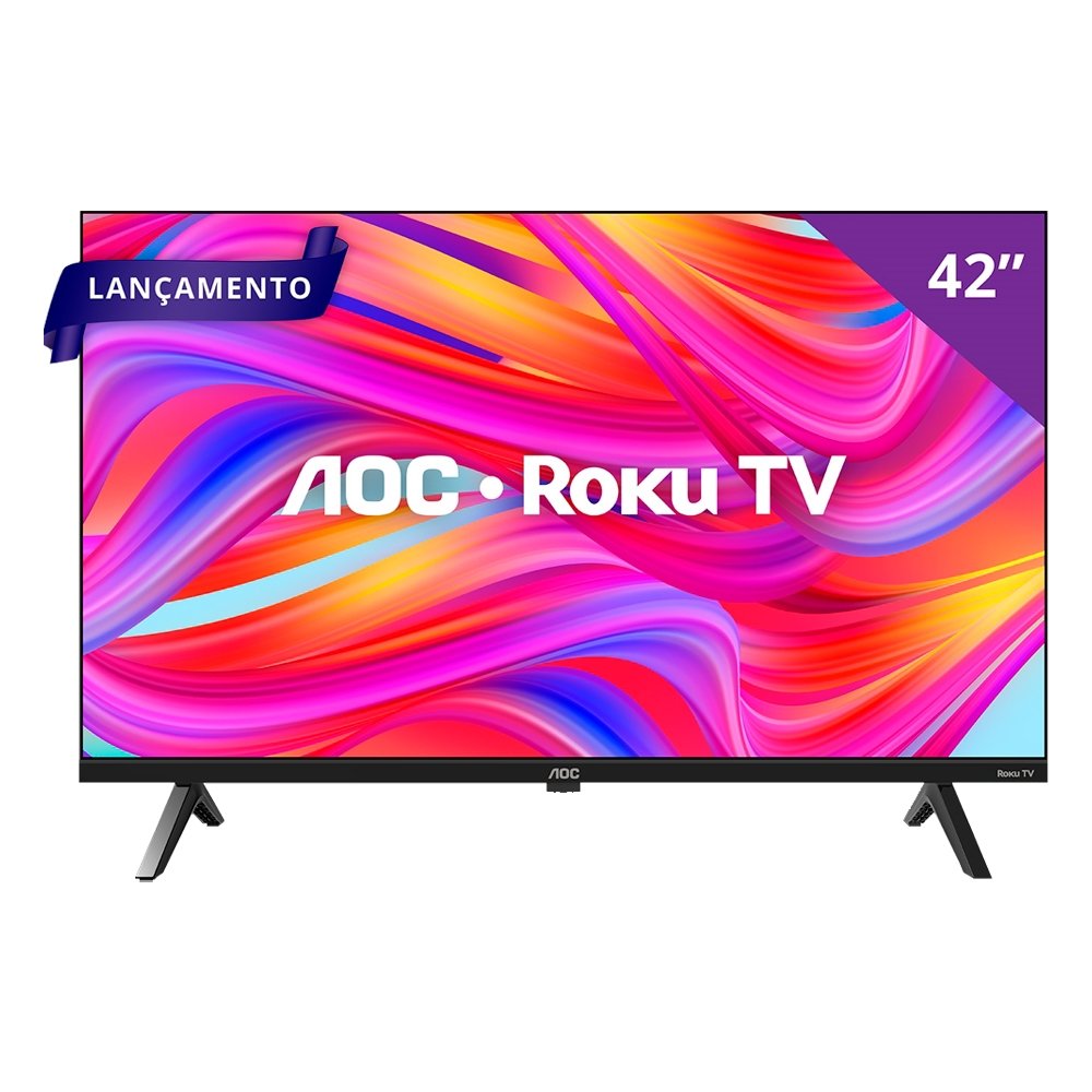 Smart LCD LED TV 42" AOC 42S5045/78G Full HD - Wi-Fi, com 1 USB, 3 HDMI, 60Hz