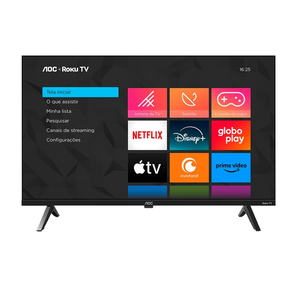 Smart LCD LED TV 42" AOC 42S5045/78G Full HD - Wi-Fi, com 1 USB, 3 HDMI, 60Hz