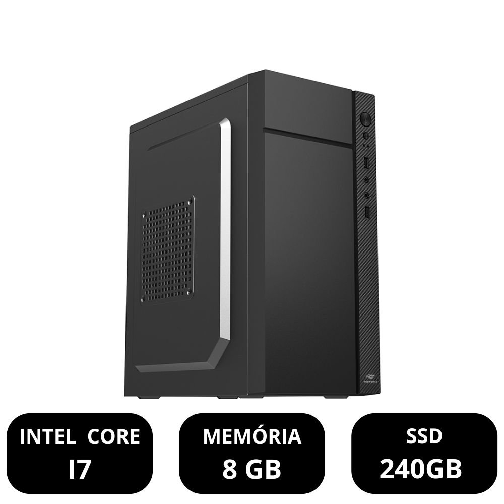 Computador Hawkeye Intel Core i7 3.8ghz, 8gb de RAM e SSD 240GB, HKI78G2S480