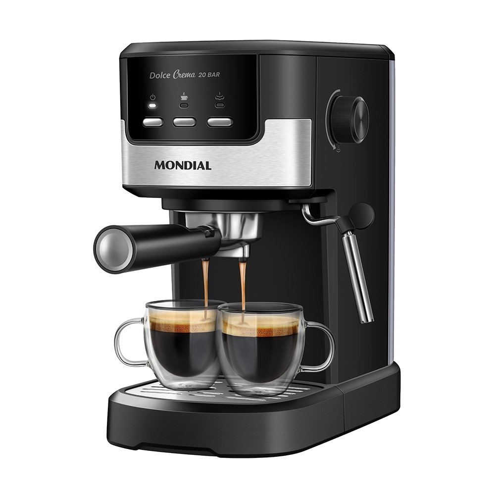 Cafeteira Expresso Mondial C-20-EC - 30 Xícaras, Preto/Inox, 220V