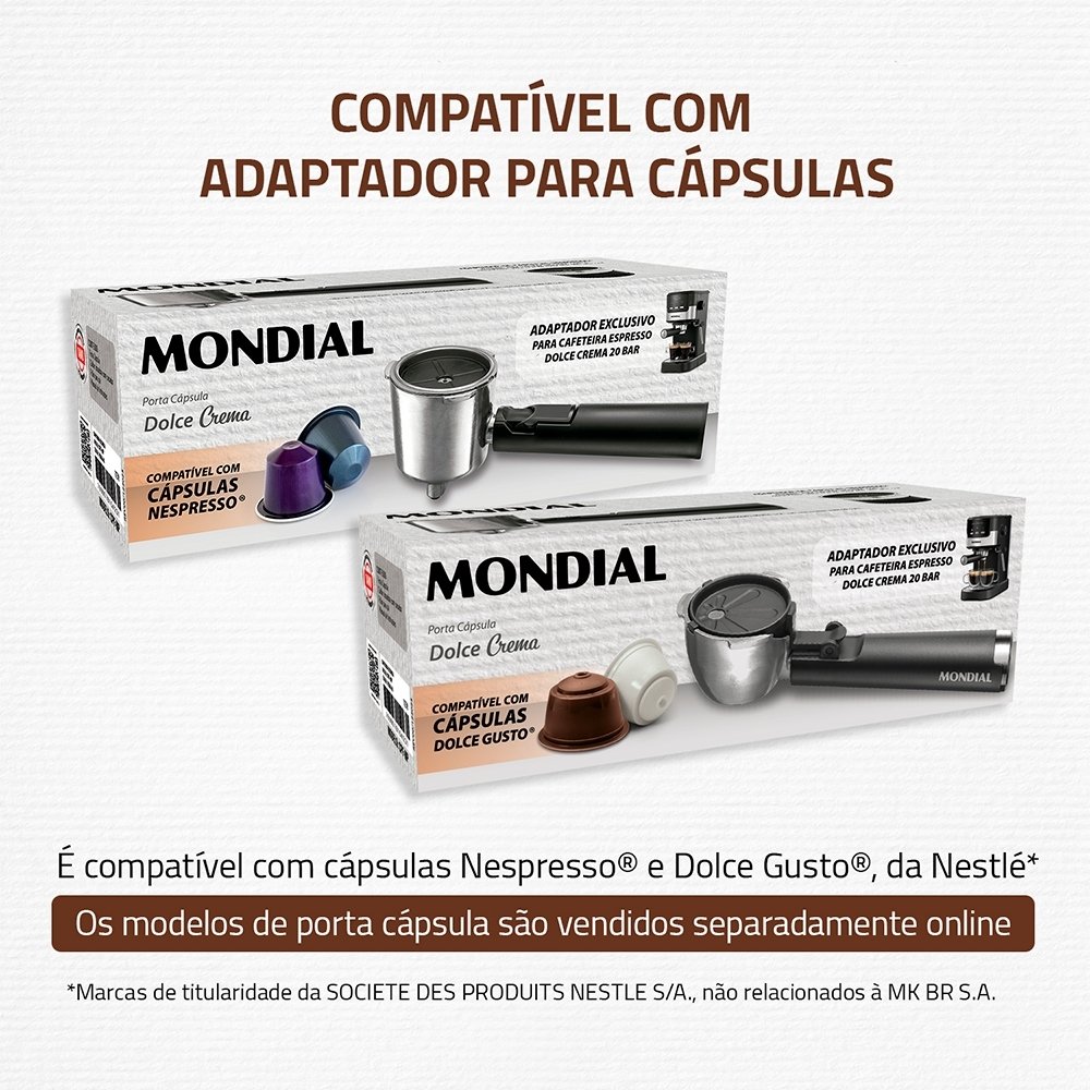 Cafeteira Expresso Mondial C-20-EC - 30 Xícaras, Preto/Inox, 220V