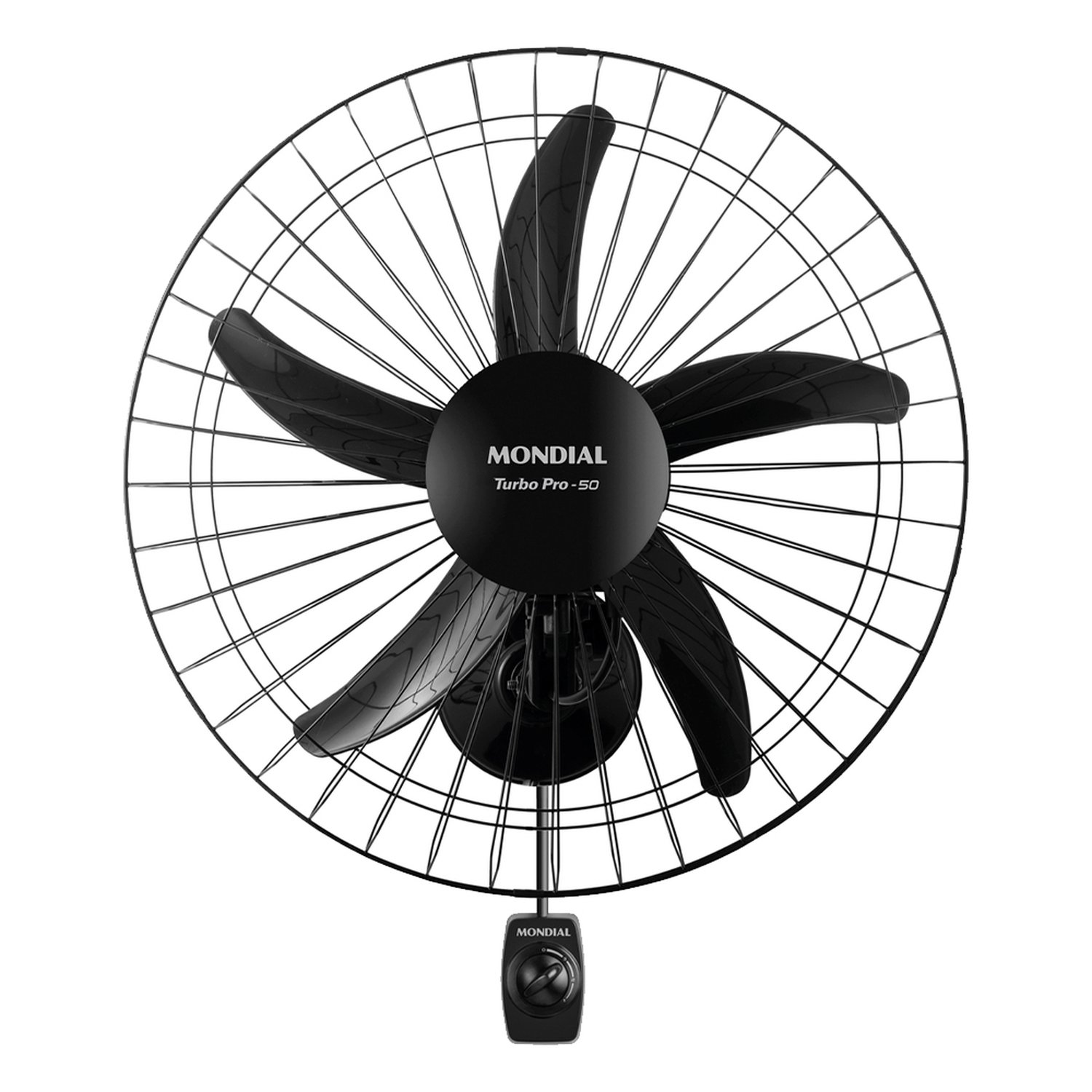 Ventilador Parede 50cm Mondial PRO NVP-PRO-50 | 5 Pás, Preto, 220V