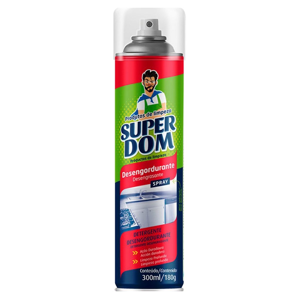 Limpador Desengordurante SuperDom Spray 300ml