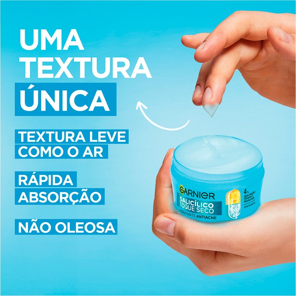 Hidratante Facial Garnier Salicílico Toque Seco Antiacne 85g