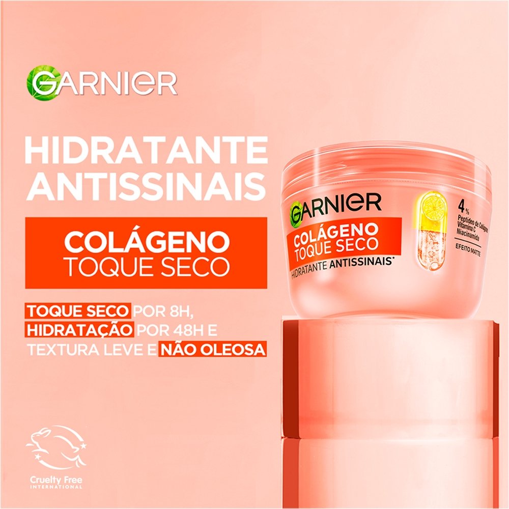 Hidratante Facial Garnier Colágeno Toque Seco Antissinais 85g