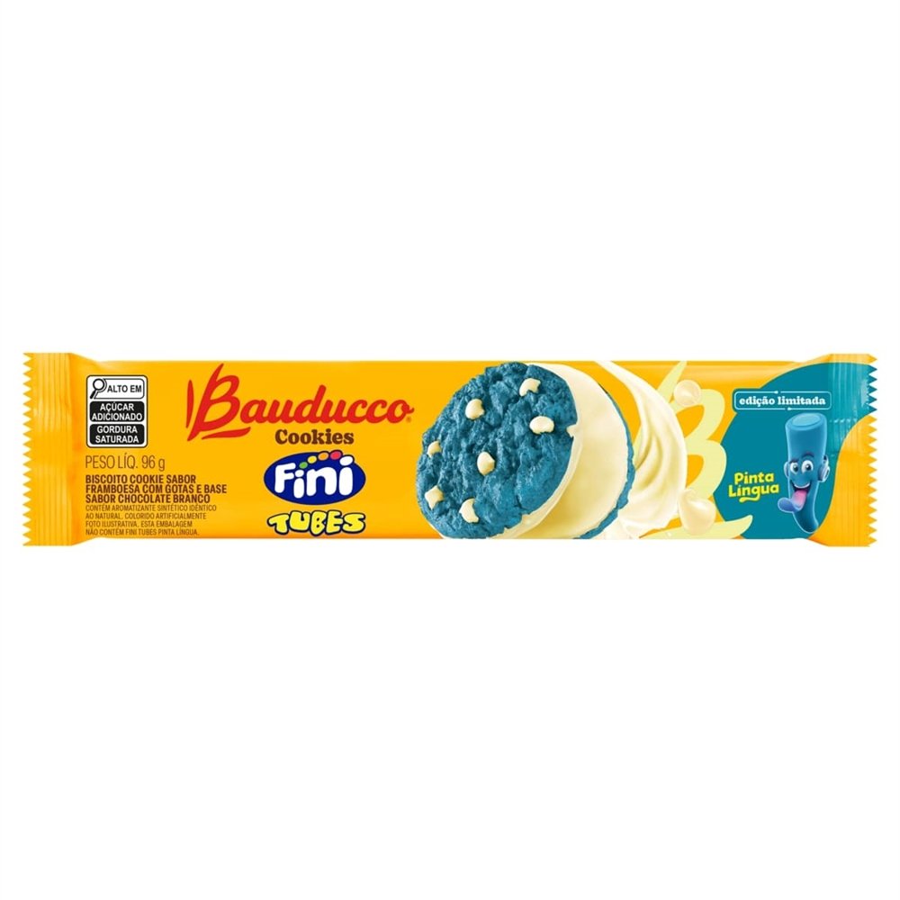 BISCOITO BAUDUCCO COOKIES MAXI PINTA LINGUA 42X96G