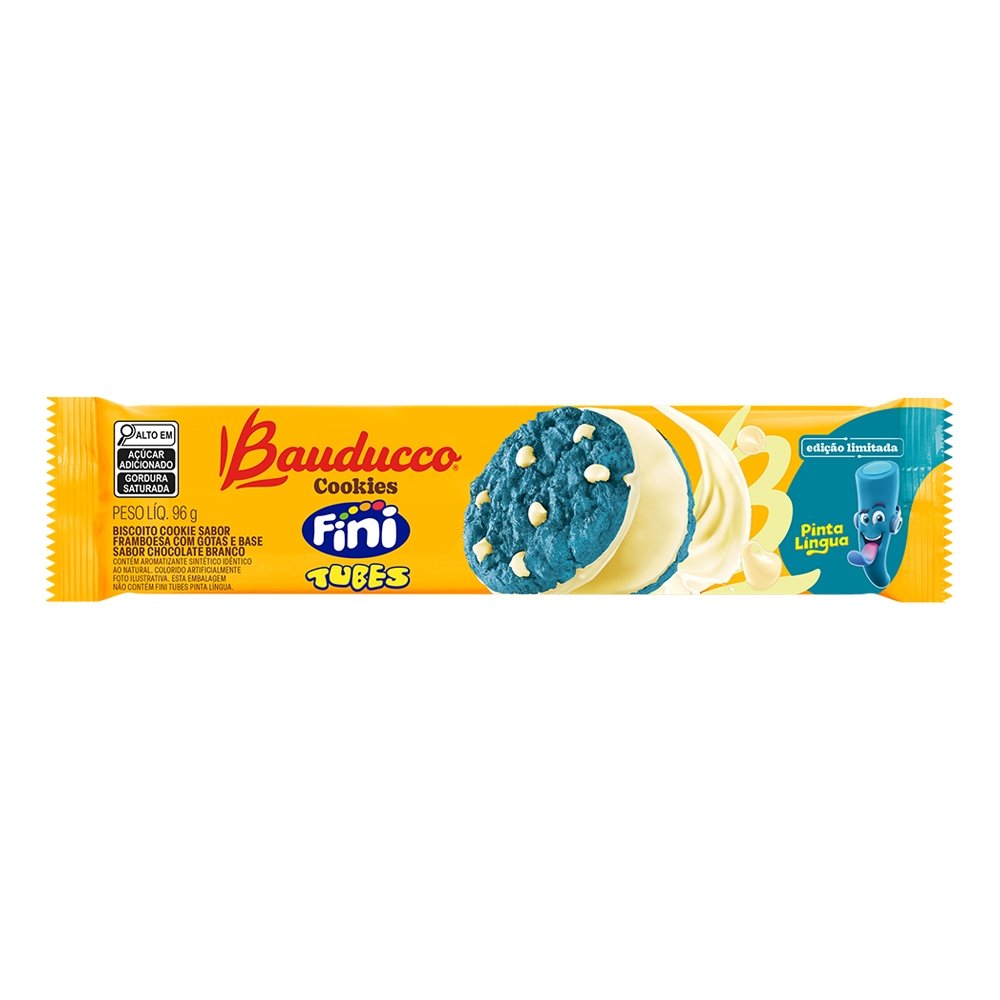 Biscoito Bauducco Cookies Maxi Pinta Lingua 96g - Embalagem com 42 Unidades