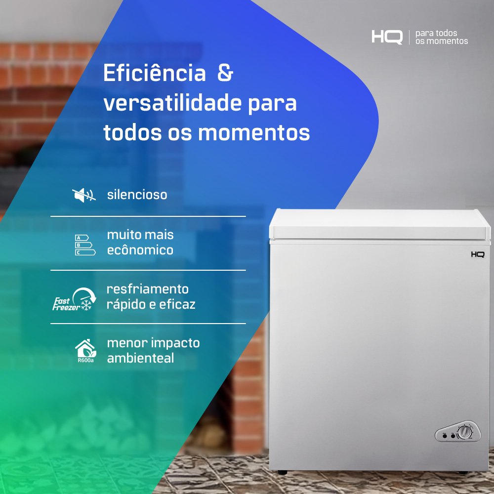 Freezer e Conservador Horizontal HQ 150 Litros Branco BD-150Q 220V
