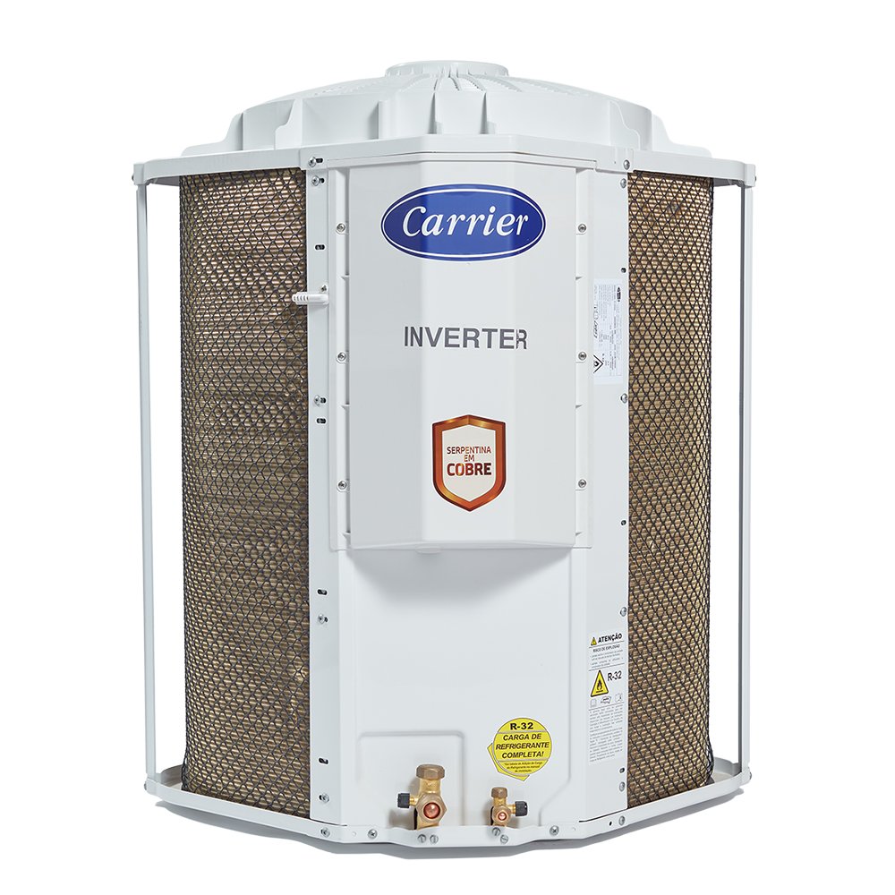 Ar Condicionado Split Carrier Cassete 4 Vias Inverter 48.000 BTU/h Frio Monofasico Branco 40KVQD48C5 - 220V