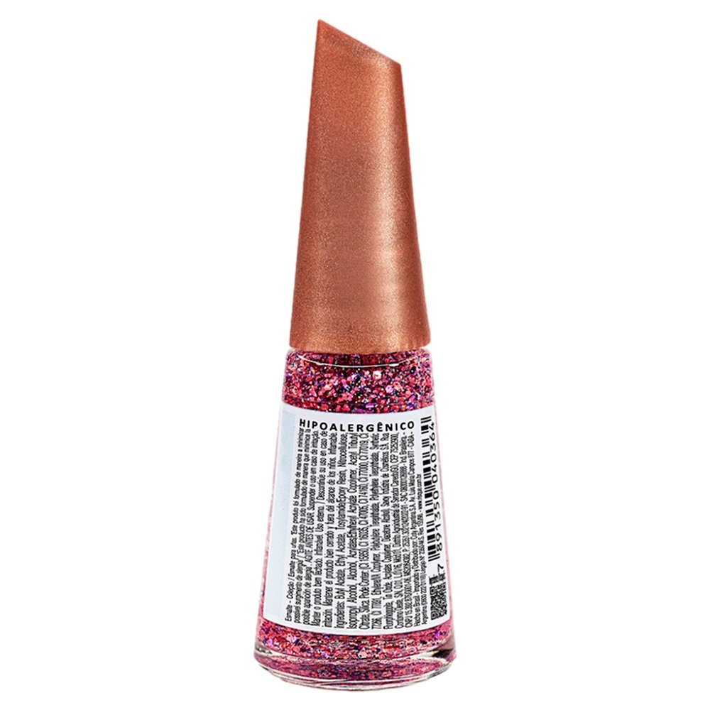 Esmalte Risqué Cravejada no Glitter Livre para Brilhar Avulso 8ml