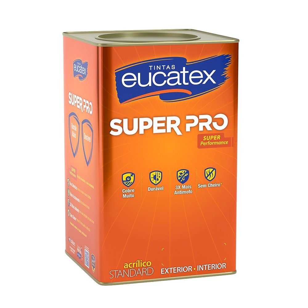 TINTA ACRILICA EUCATEX 18L STANDARD SUPER PRO AREIA SAARA