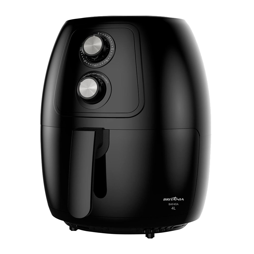 Fritadeira Air Fryer Britânia BAF40A - 1500W, 4 Litros, Preto, 110V