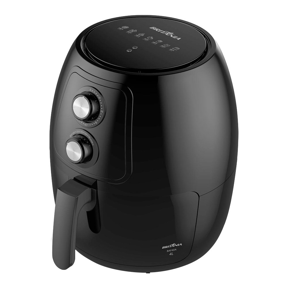 Fritadeira Air Fryer Britânia BAF40A - 1500W, 4 Litros, Preto, 110V
