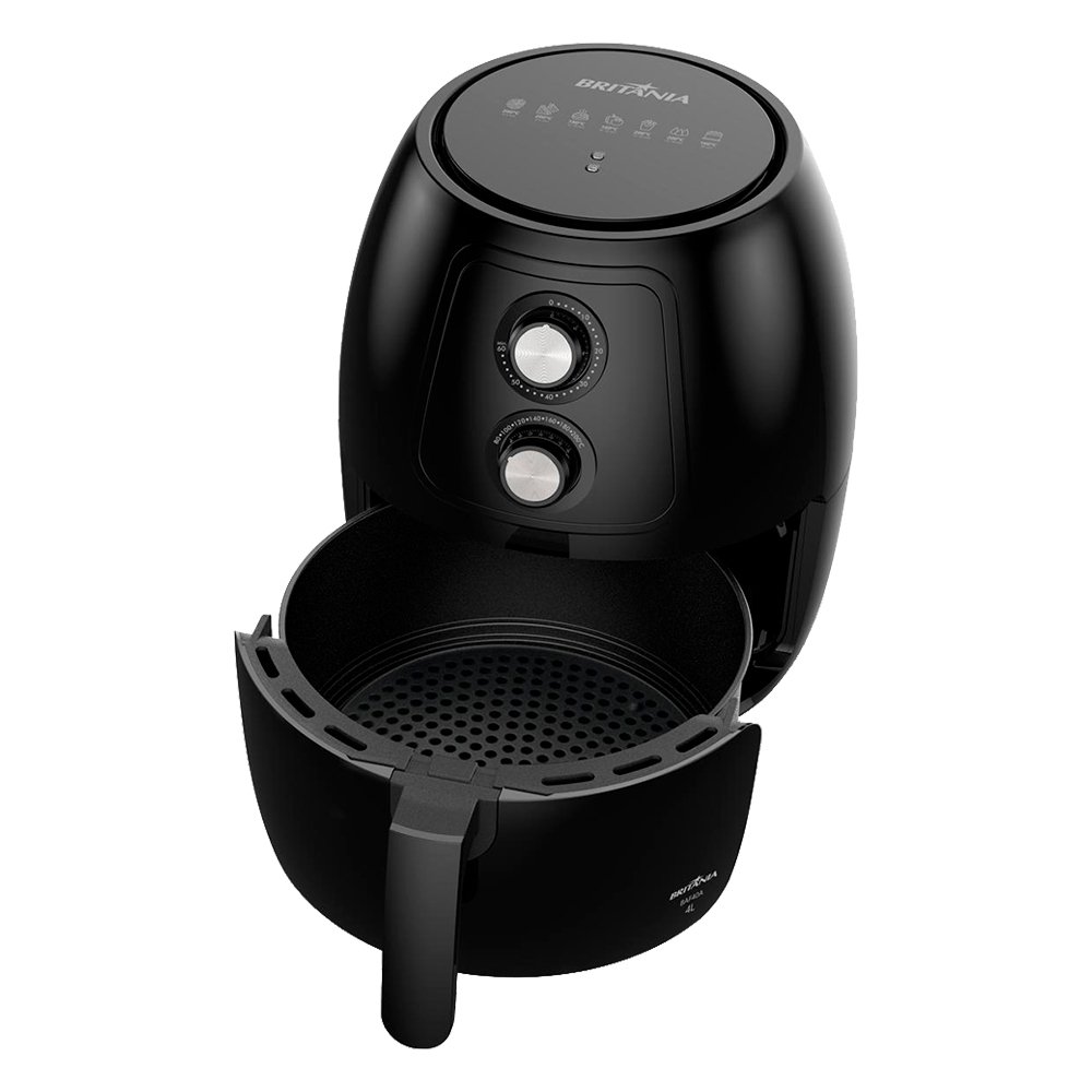 Fritadeira Air Fryer Britânia BAF40A - 1500W, 4 Litros, Preto, 110V