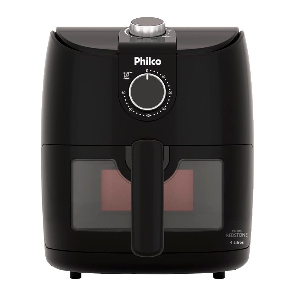 Fritadeira Air Fryer Philco PAF40A - 1500W Redstone  4 Litros, Preto, 110V