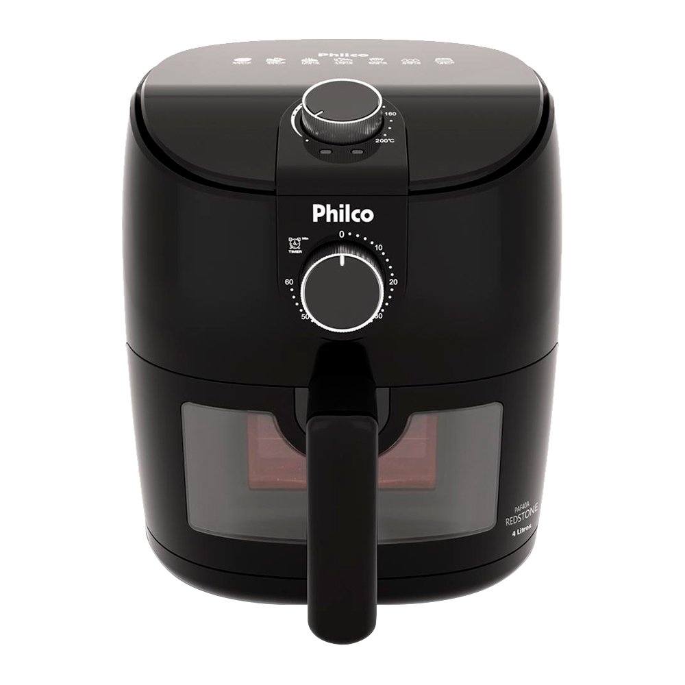 Fritadeira Air Fryer Philco PAF40A - 1500W Redstone  4 Litros, Preto, 110V