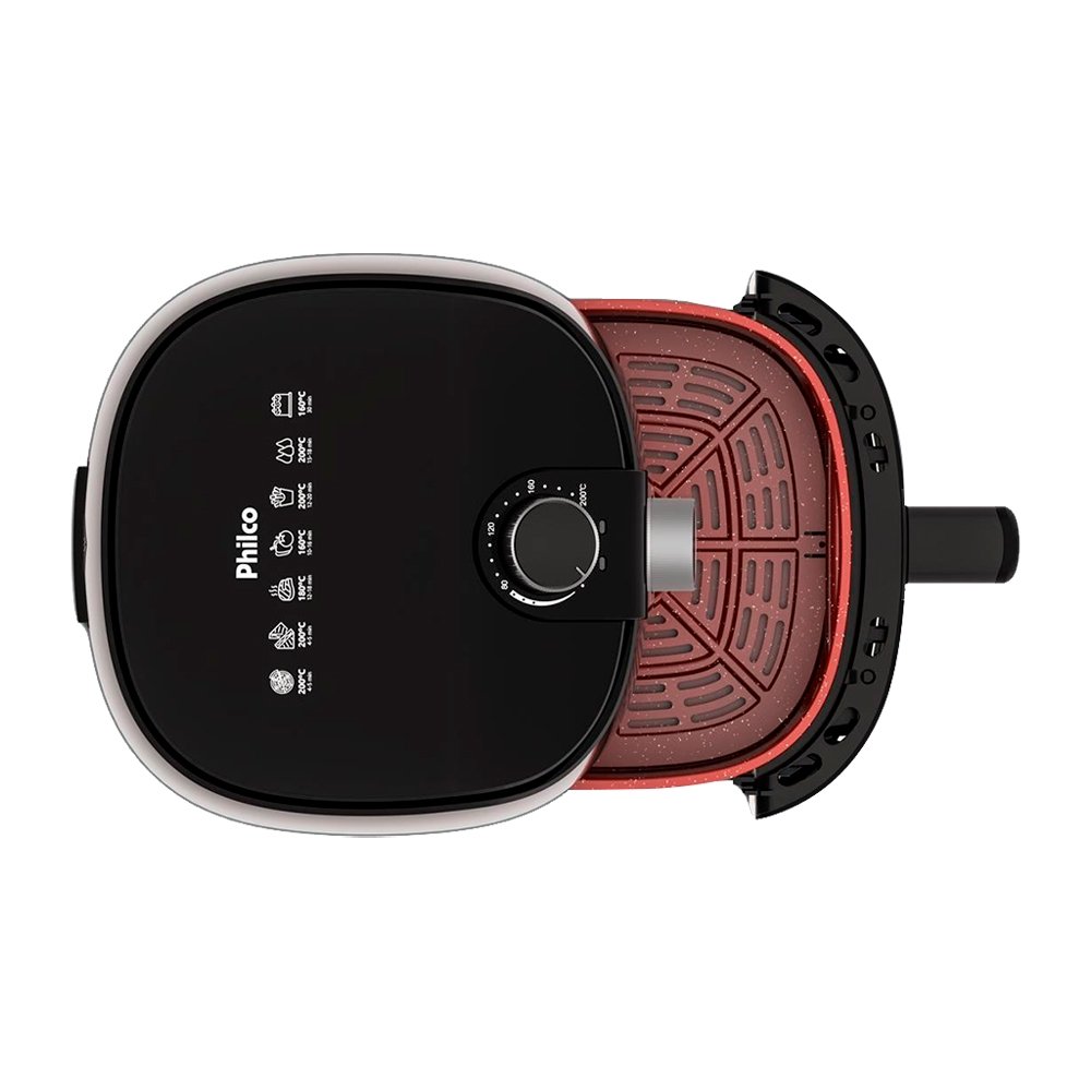 Fritadeira Air Fryer Philco PAF40A - 1500W Redstone  4 Litros, Preto, 110V