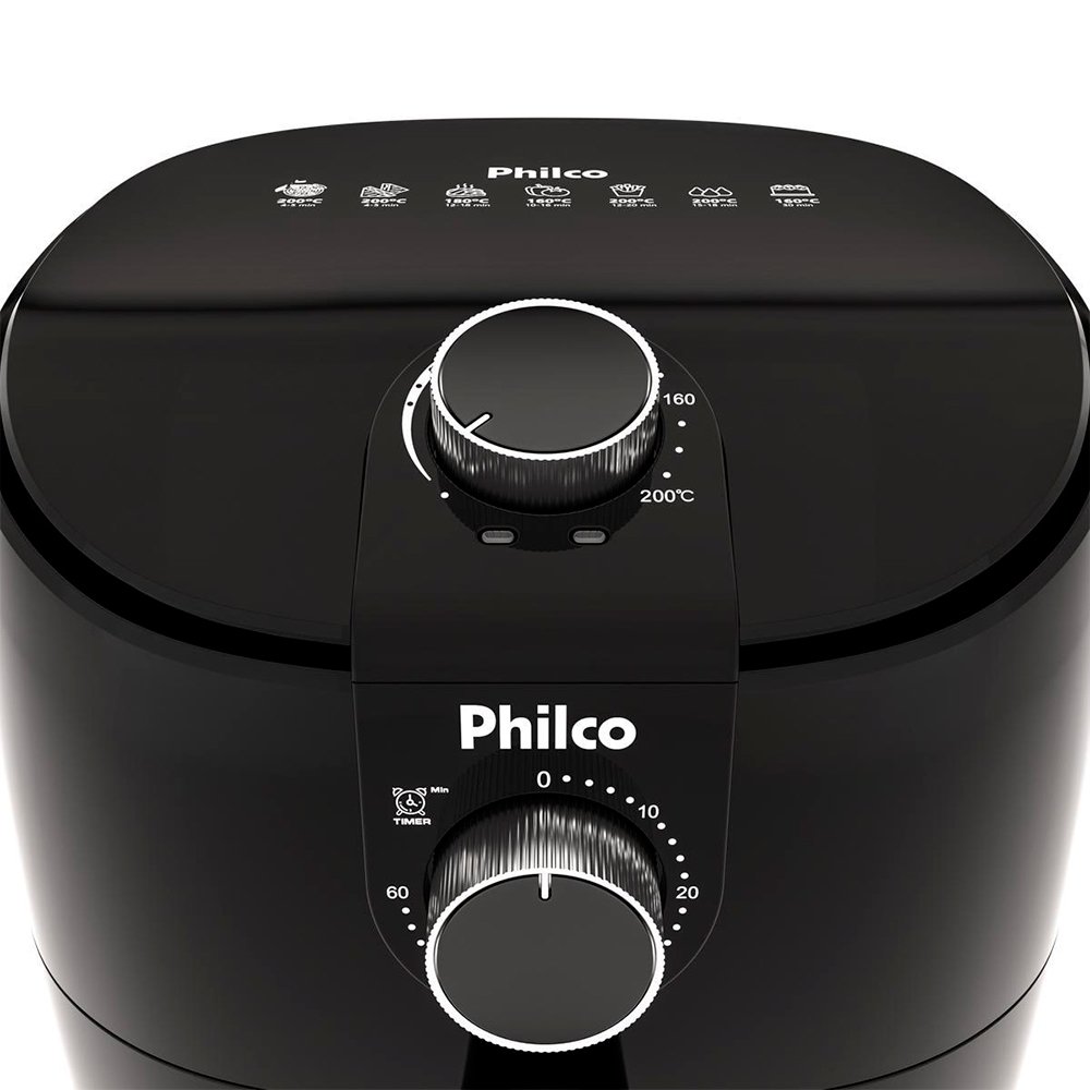 Fritadeira Air Fryer Philco PAF40A - 1500W Redstone  4 Litros, Preto, 110V