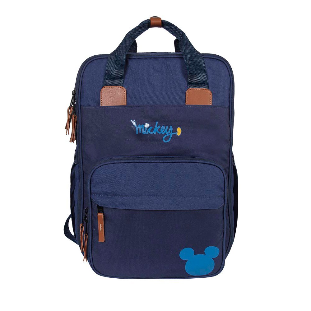 Mochila Maternidade Premium - C/ Trocador - Azul - Mickey