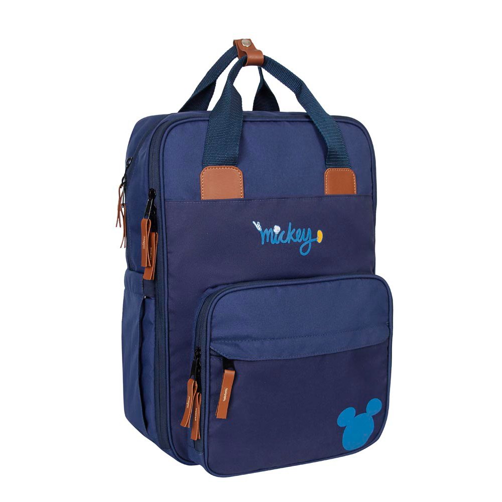 Mochila Maternidade Premium - C/ Trocador - Azul - Mickey