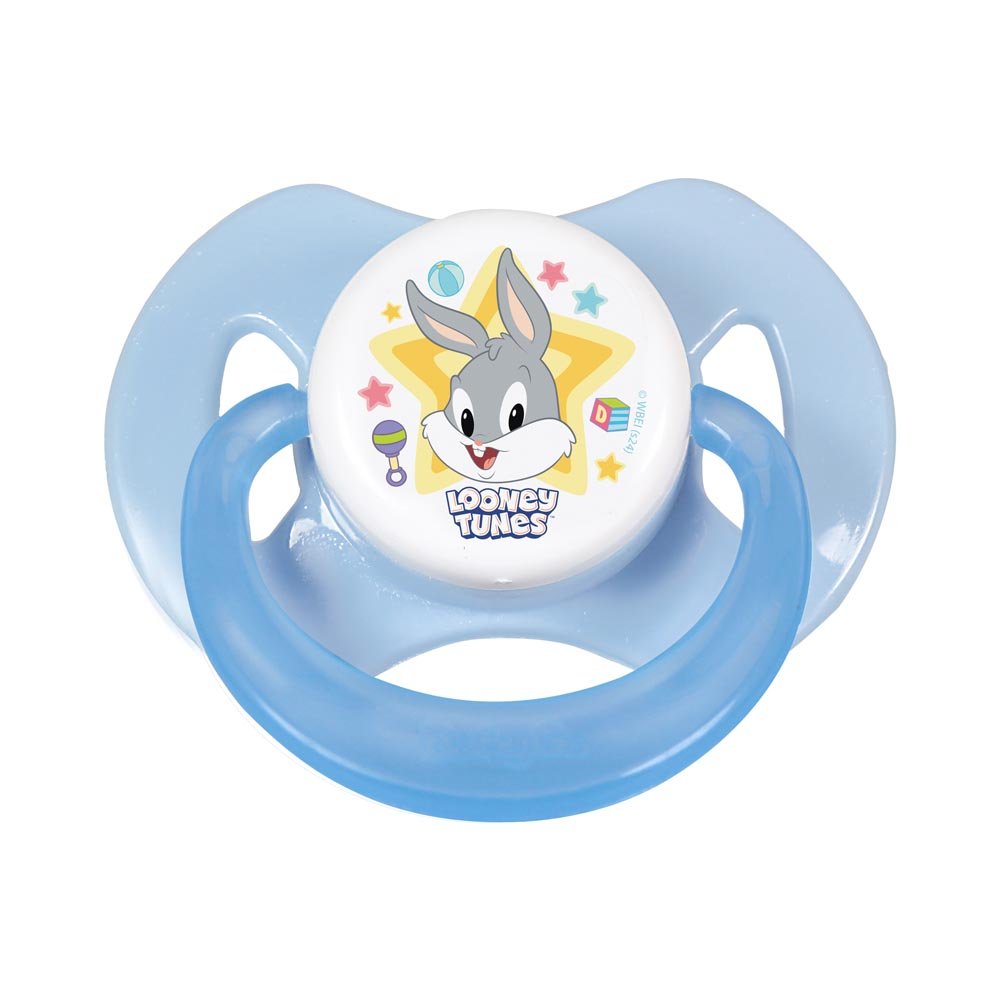 Chupeta C/ Capuz - Bico Orto Sil - T2 - Azul - Looney Tunes