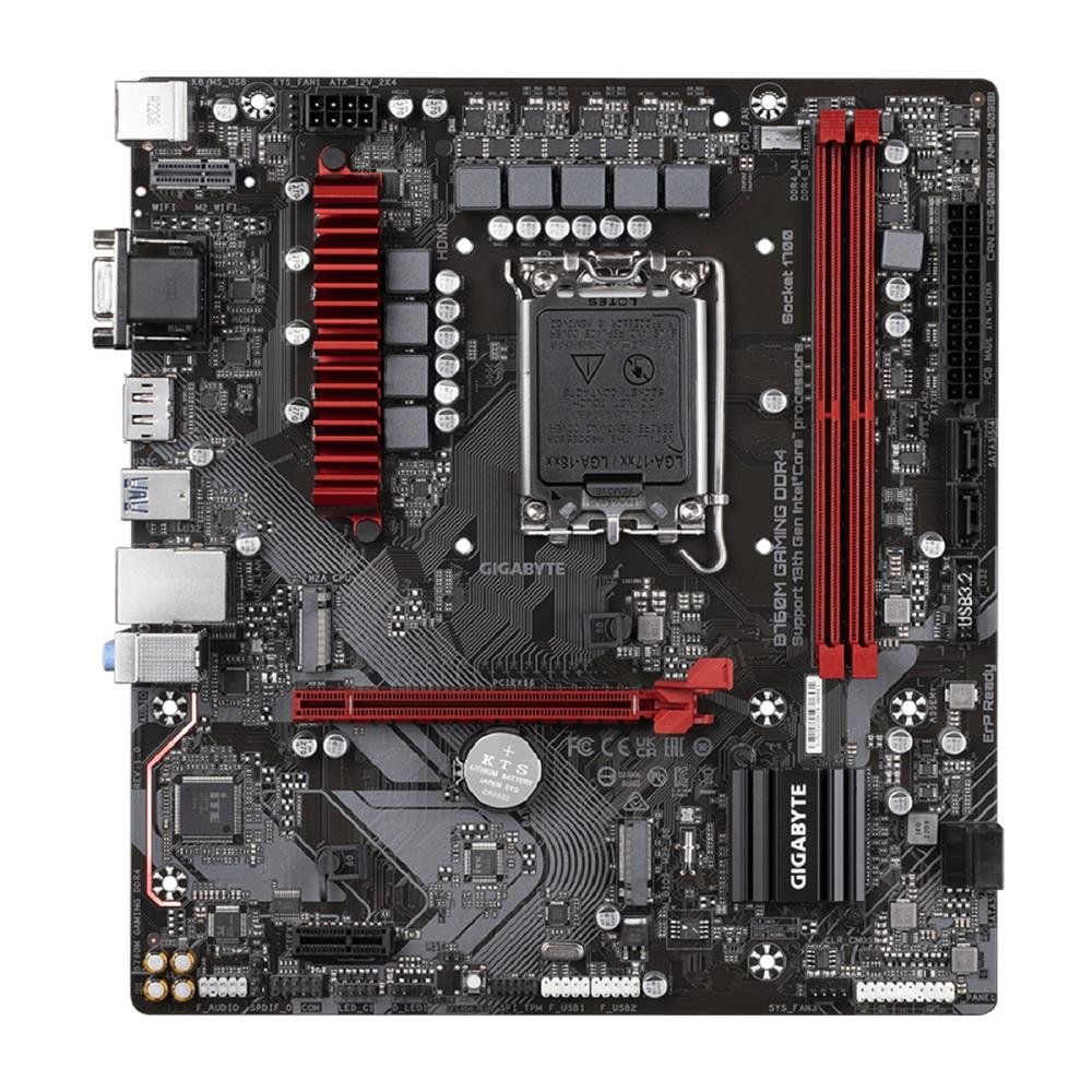 Placa Mãe Gigabyte B760M Gaming DDR4, Chipset B760, Intel LGA 1700, mATX