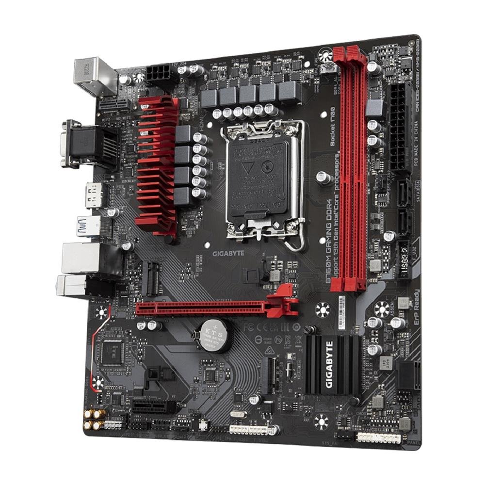 Placa Mãe Gigabyte B760M Gaming DDR4, Chipset B760, Intel LGA 1700, mATX