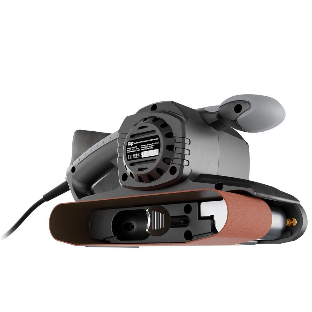 Lixadeira de Cinta WF LC01 com Empunhadura Auxiliar Emborrachada e Motor Escova, 127V