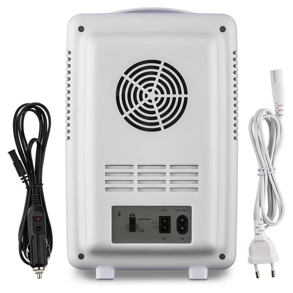 Mini Geladeira Espelhada com LED 6L