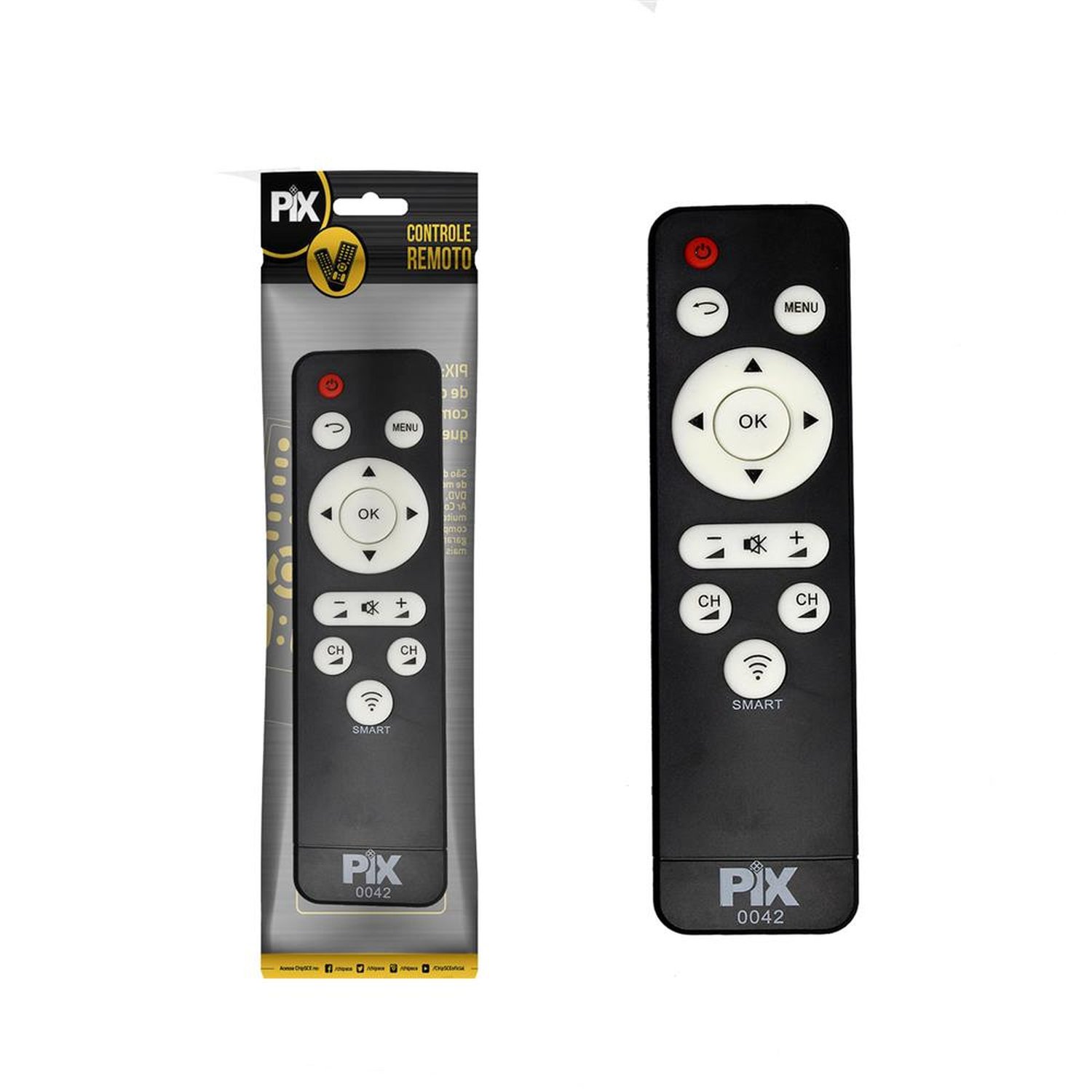 Controle Remoto Compativel Universal Philips / Samsung / Sony / LG / Panasonic - Smart TV