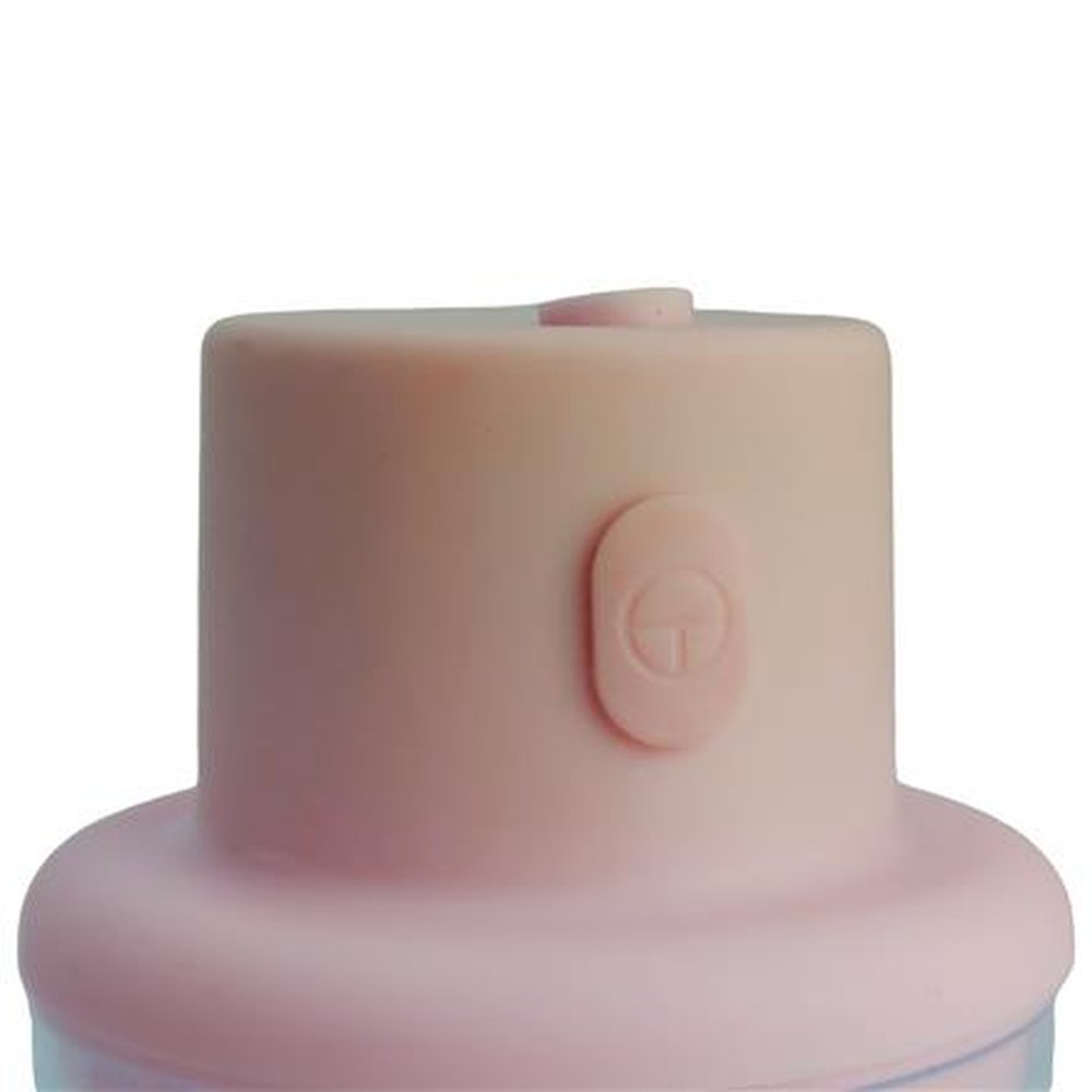 Mini Processador Triturador De Alimentos Portatil Eletrico - Recarregavel 250ml Rosa