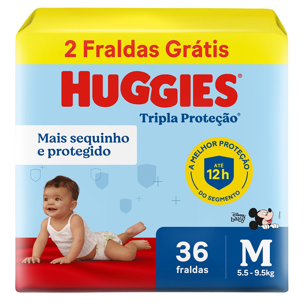 Fralda Huggies Meguinha M 36 Unidades