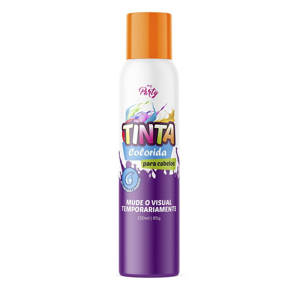 Tinta Temporaria Mood Laranja Neon 150ml