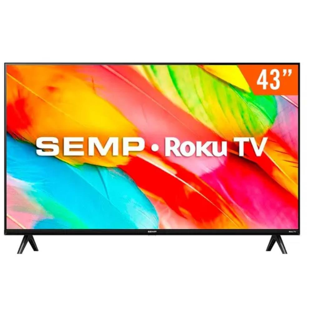 Smart TV 43 Semp TCL LED Full HD Wi-Fi Roku TV Alexa