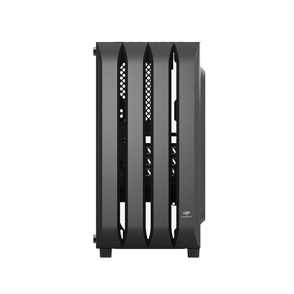 Gabinete Gamer C3 Tech, Lateral em Vidro Temperado, Preto - MT-G100BK.