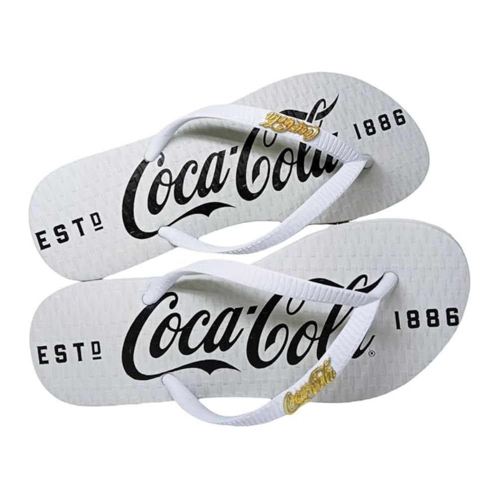 Chinelo Coca Cola 1886 Feminino Branco 34 - 35