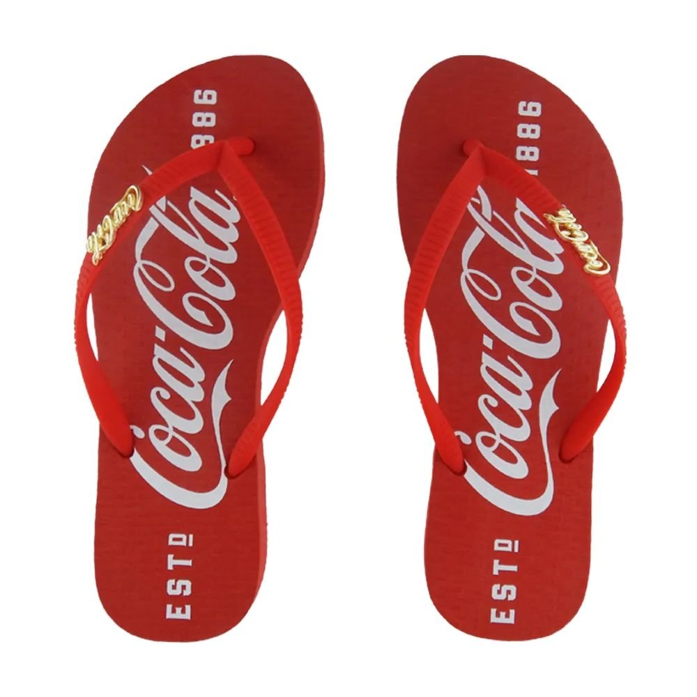 Chinelo Coca Cola 1886 Feminino Vermelho 36 - 37