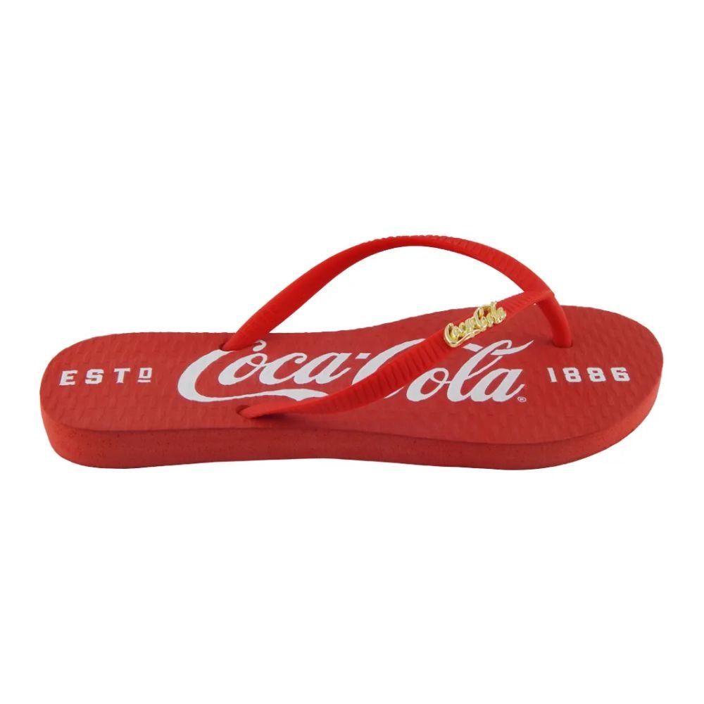 Chinelo Coca Cola 1886 Feminino Vermelho 36 - 37
